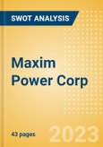 Maxim Power Corp (MXG) - Financial and Strategic SWOT Analysis Review- Product Image