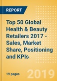 Company Insight: Top 50 Global Health & Beauty Retailers 2017 - Sales, Market Share, Positioning and KPIs- Product Image