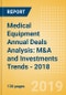 Medical Equipment Annual Deals Analysis: M&A and Investments Trends - 2018 - Product Thumbnail Image