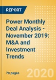 Power Monthly Deal Analysis - November 2019: M&A and Investment Trends- Product Image