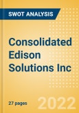 Consolidated Edison Solutions Inc - Strategic SWOT Analysis Review- Product Image