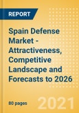 Spain Defense Market - Attractiveness, Competitive Landscape and Forecasts to 2026- Product Image