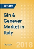 Gin & Genever (Spirits) Market in Italy - Outlook to 2022: Market Size, Growth and Forecast Analytics- Product Image
