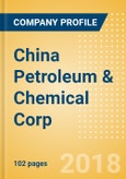 China Petroleum & Chemical Corp Oil & Gas Exploration and Production Operations and Cost Analysis - Q1, 2018- Product Image
