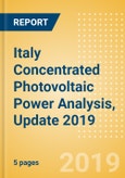 Italy Concentrated Photovoltaic (CPV) Power Analysis, Update 2019- Product Image