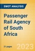 Passenger Rail Agency of South Africa - Strategic SWOT Analysis Review- Product Image