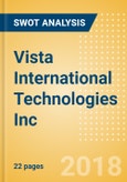 Vista International Technologies Inc (VVIT) - Strategic SWOT Analysis Review- Product Image