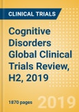 Cognitive Disorders Global Clinical Trials Review, H2, 2019- Product Image
