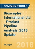 Biosceptre International Ltd - Product Pipeline Analysis, 2018 Update- Product Image