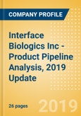 Interface Biologics Inc - Product Pipeline Analysis, 2019 Update- Product Image
