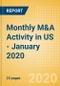 Monthly M&A Activity in US - January 2020 - Product Thumbnail Image