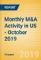 Monthly M&A Activity in US - October 2019 - Product Thumbnail Image