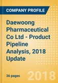 Daewoong Pharmaceutical Co Ltd (069620) - Product Pipeline Analysis, 2018 Update- Product Image