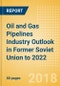 Oil and Gas Pipelines Industry Outlook in Former Soviet Union to 2022 - Capacity and Capital Expenditure Forecasts with Details of All Operating and Planned Pipelines - Product Thumbnail Image