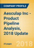 Aesculap Inc - Product Pipeline Analysis, 2018 Update- Product Image