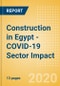 Construction in Egypt - COVID-19 Sector Impact - (Update 3) - Product Thumbnail Image
