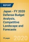 Japan - FY 2020 Defense Budget Analysis, Competitive Landscape and Forecasts - Product Thumbnail Image
