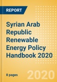 Syrian Arab Republic Renewable Energy Policy Handbook 2020- Product Image