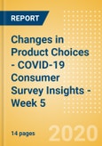 Changes in Product Choices - COVID-19 Consumer Survey Insights - Week 5- Product Image