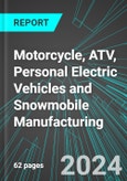 Motorcycle, ATV (All-Terrain Vehicle), Personal Electric Vehicles and Snowmobile Manufacturing (U.S.): Analytics, Extensive Financial Benchmarks, Metrics and Revenue Forecasts to 2030, NAIC 336900- Product Image