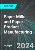 Paper Mills and Paper Product (Newsprint, Stationary, Paperboard Boxes, Packaging, Bags and Sanitary) Manufacturing (U.S.): Analytics, Extensive Financial Benchmarks, Metrics and Revenue Forecasts to 2027- Product Image