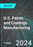 U.S. Paints and Coatings Manufacturing: Analytics, Extensive Financial Benchmarks, Metrics and Revenue Forecasts to 2030- Product Image