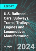 U.S. Railroad Cars, Subways, Trams, Trolleys, Engines and Locomotives Manufacturing: Analytics, Extensive Financial Benchmarks, Metrics and Revenue Forecasts to 2030- Product Image