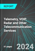 Telemetry, VOIP, Radar and Other Telecommunication Services (U.S.): Analytics, Extensive Financial Benchmarks, Metrics and Revenue Forecasts to 2030, NAIC 517919- Product Image