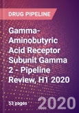 Gamma-Aminobutyric Acid Receptor Subunit Gamma 2 - Pipeline Review, H1 2020- Product Image