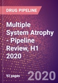 Multiple System Atrophy (MSA or Shy-Drager Syndrome or Multi-System Degeneration) - Pipeline Review, H1 2020- Product Image