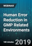 3-Hour Virtual Seminar on Human Error Reduction in GMP Related Environments - Webinar (Recorded)- Product Image