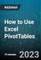 How to Use Excel PivotTables - Webinar (Recorded) - Product Image