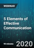 5 Elements of Effective Communication - Webinar (Recorded)- Product Image