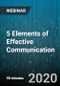 5 Elements of Effective Communication - Webinar (Recorded) - Product Thumbnail Image