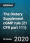 The Dietary Supplement cGMP rule (21 CFR part 111) - Webinar - Product Thumbnail Image
