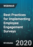 Best Practices for Implementing Employee Engagement Surveys - Webinar (Recorded)- Product Image