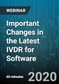 Important Changes in the Latest IVDR for Software - Webinar (Recorded)- Product Image
