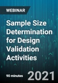 Sample Size Determination for Design Validation Activities - Webinar (Recorded)- Product Image