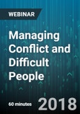 Managing Conflict and Difficult People - Webinar (Recorded)- Product Image