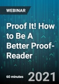 Proof It! How to Be A Better Proof-Reader - Webinar (Recorded)- Product Image