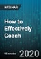 How to Effectively Coach - Webinar (Recorded) - Product Thumbnail Image