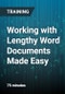 Working with Lengthy Word Documents Made Easy - Product Thumbnail Image