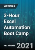 3-Hour Excel Automation Boot Camp: Top Ten Excel Functions, Lookup Functions (VLOOKUP, HLOOKUP, MATCH, INDEX), Basics of Excel Macros with an Introduction to VBA - Webinar (Recorded)- Product Image
