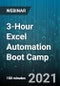 3-Hour Excel Automation Boot Camp: Top Ten Excel Functions, Lookup Functions (VLOOKUP, HLOOKUP, MATCH, INDEX), Basics of Excel Macros with an Introduction to VBA - Webinar (Recorded) - Product Image