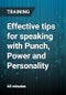 Effective tips for speaking with Punch, Power and Personality - Product Thumbnail Image