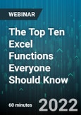 The Top Ten Excel Functions Everyone Should Know - Webinar (Recorded)- Product Image