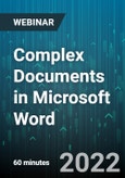 Complex Documents in Microsoft Word - Webinar (Recorded)- Product Image