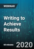 Writing to Achieve Results - Webinar (Recorded)- Product Image