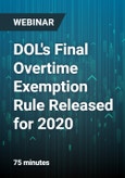 DOL's Final Overtime Exemption Rule Released for 2020: What the Changes Mean for Your Organization - Webinar- Product Image
