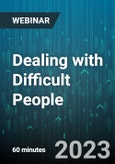 Dealing with Difficult People - Webinar (Recorded)- Product Image